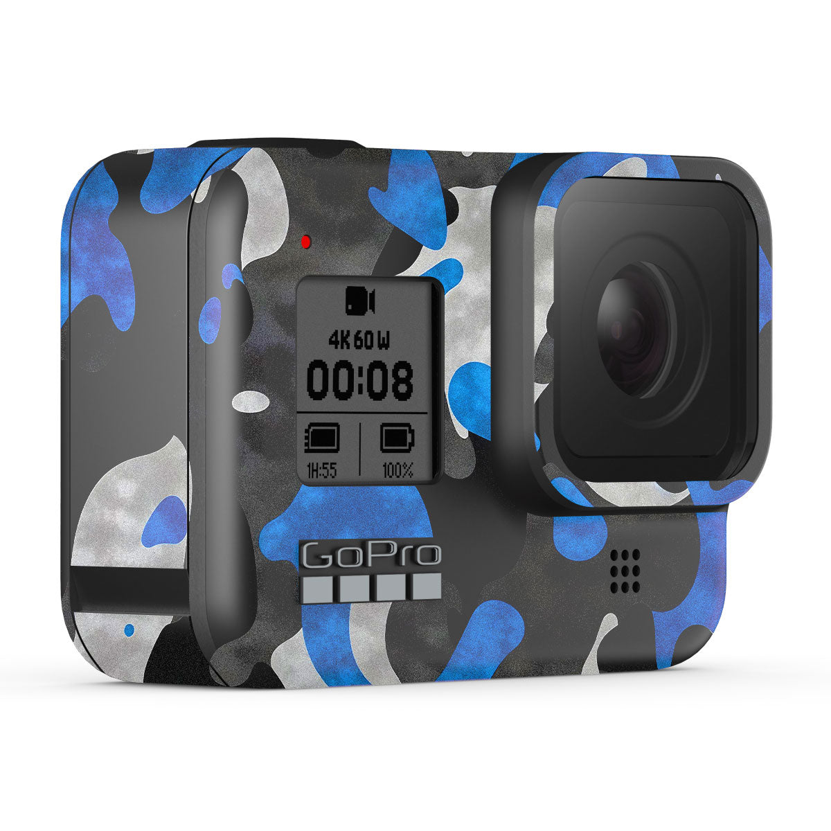 Blue Grey Camo GoPro Hero 8 Camera Skins