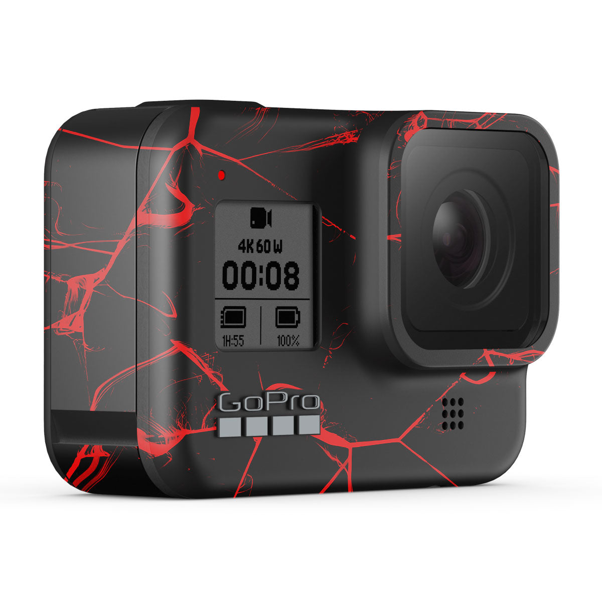 Red Neural Grid GoPro Hero 8 Camera Skins