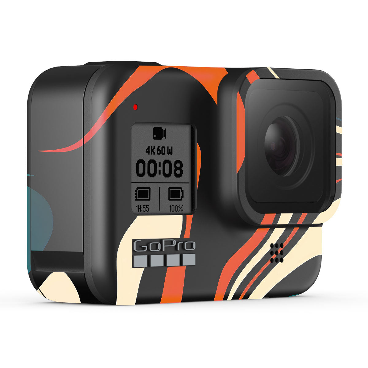 Mid-Century Abstract Swirl GoPro Hero 8 Camera Skins