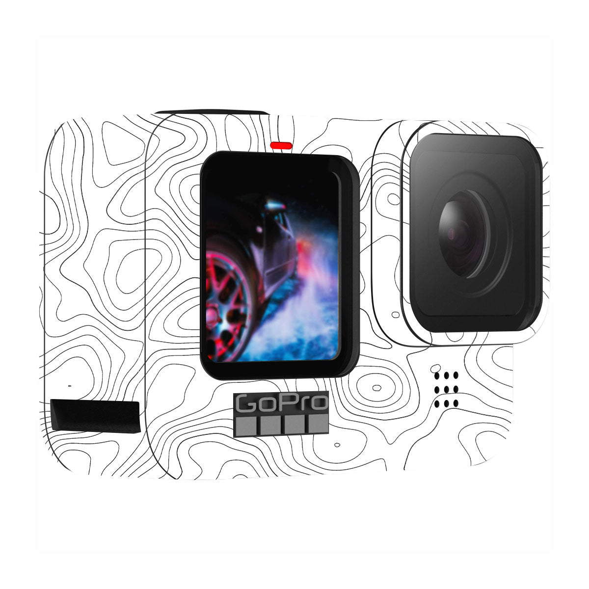 White Contour Design GoPro Hero 9 Camera Skins