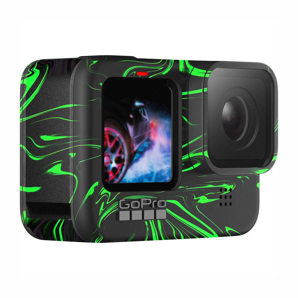 Green Liquid Pattern GoPro Hero 9 Camera Skins