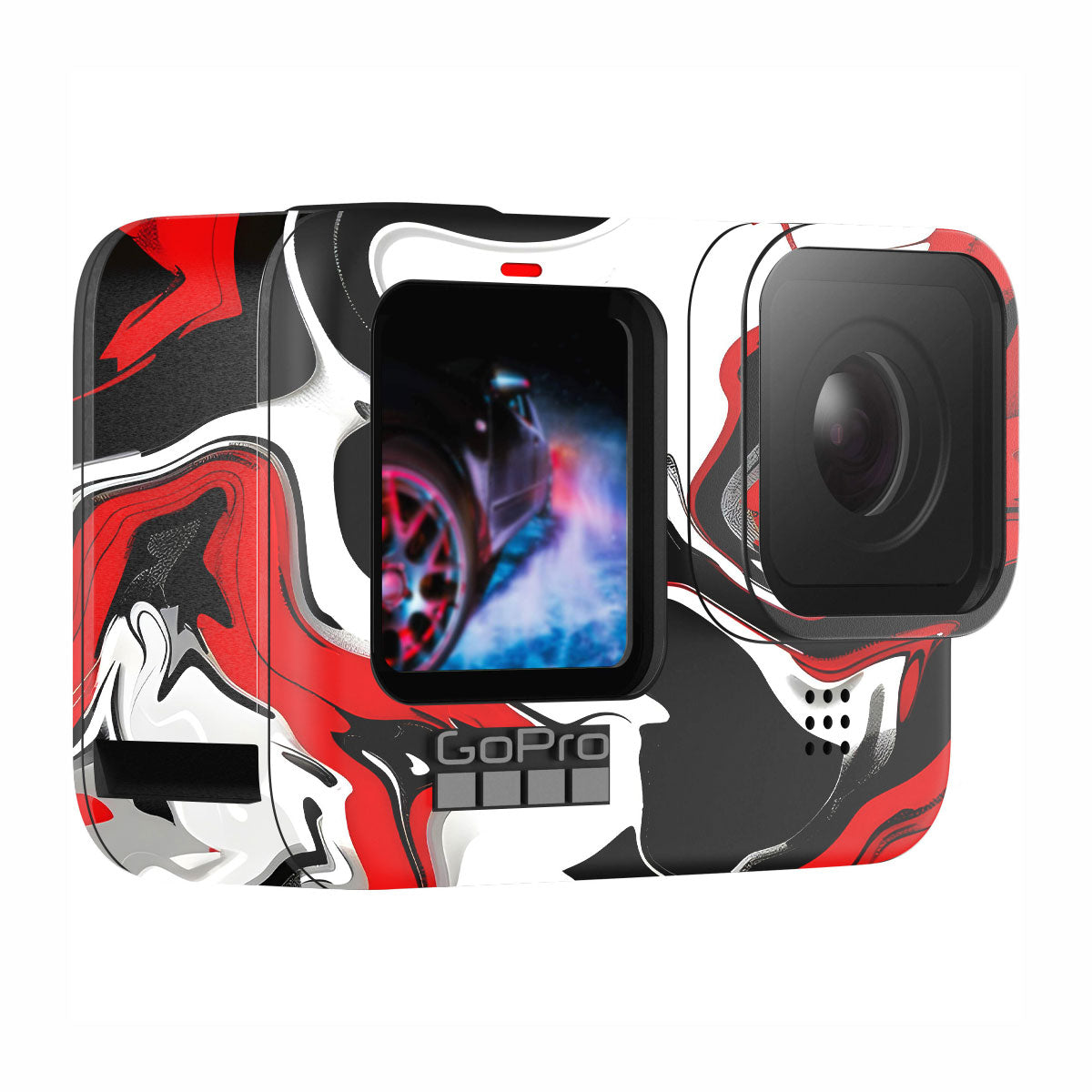 Scarlet and White Motion GoPro Hero 13 Camera Skin