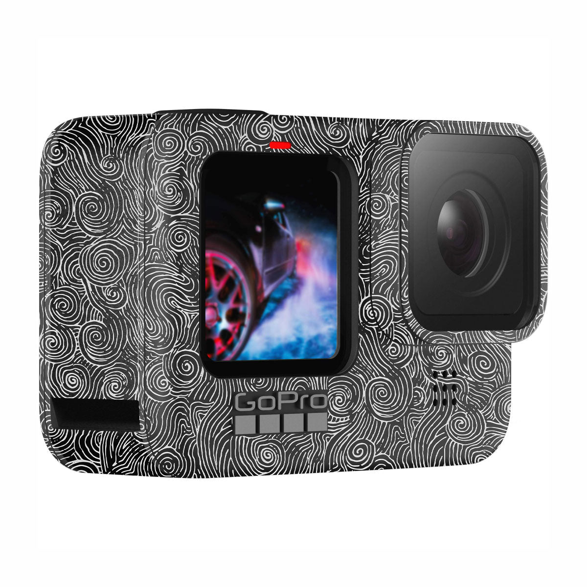 White Spirals GoPro Hero 11 Camera Skin