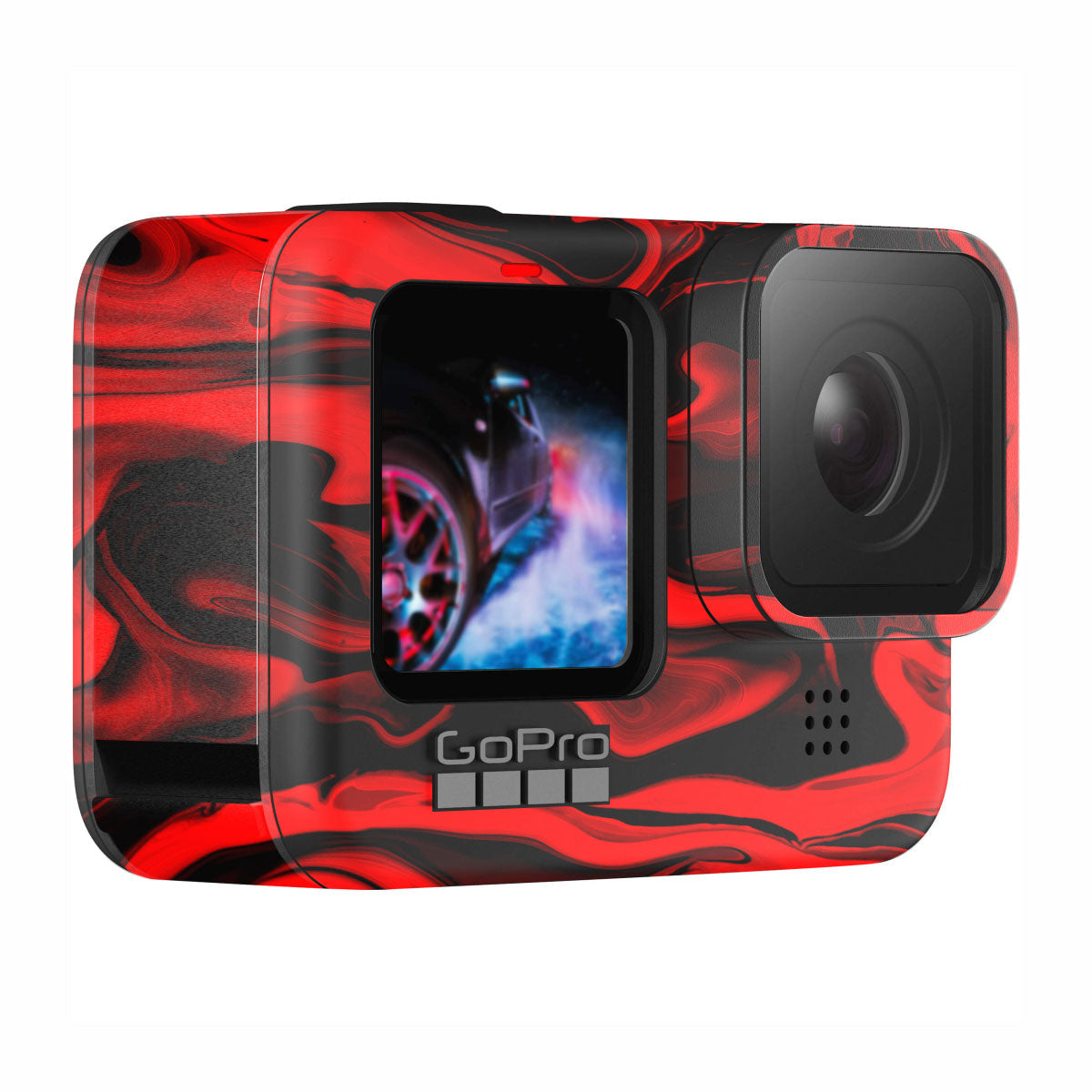 Red Lava Flow GoPro Hero 12 Camera Skin