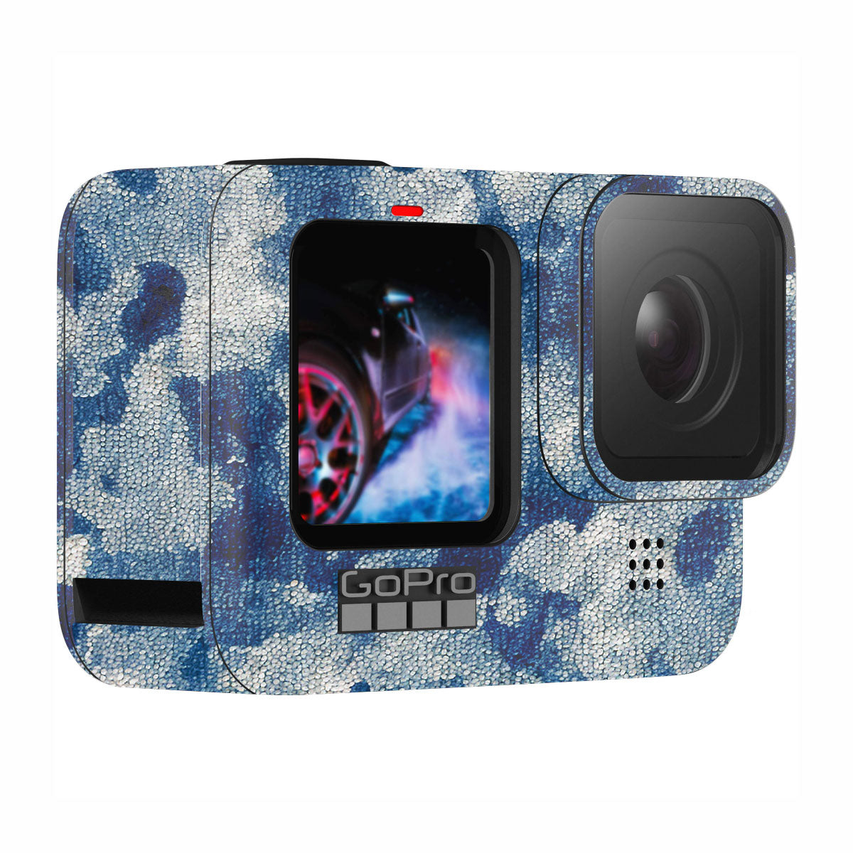 Blue Watercolor Fabric GoPro Hero 11 Camera Skin