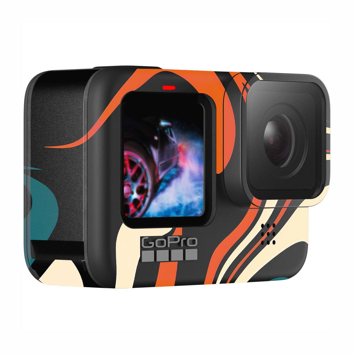 Mid-Century Abstract Swirl GoPro Hero 12 Camera Skin
