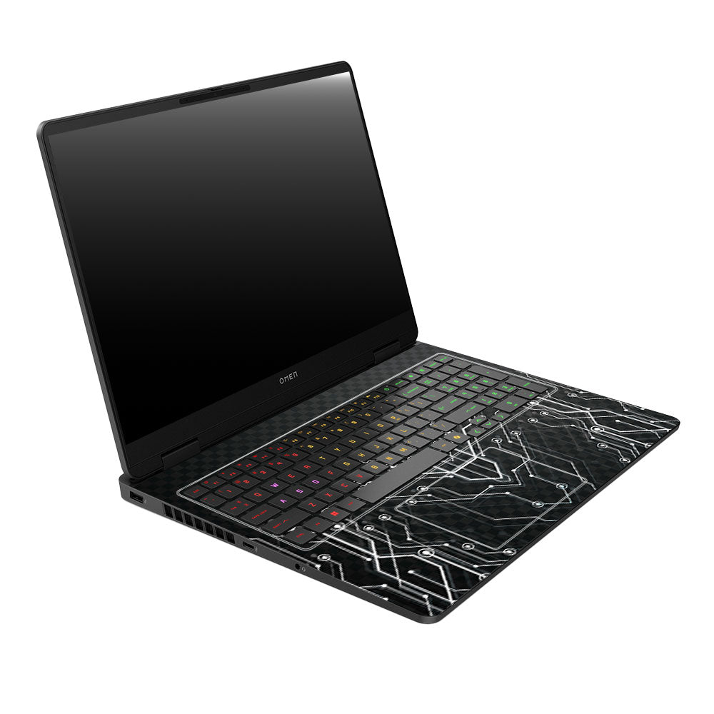 Black Digital Circuit HP Omen Gaming 16 2025, 2026 Laptop Skin