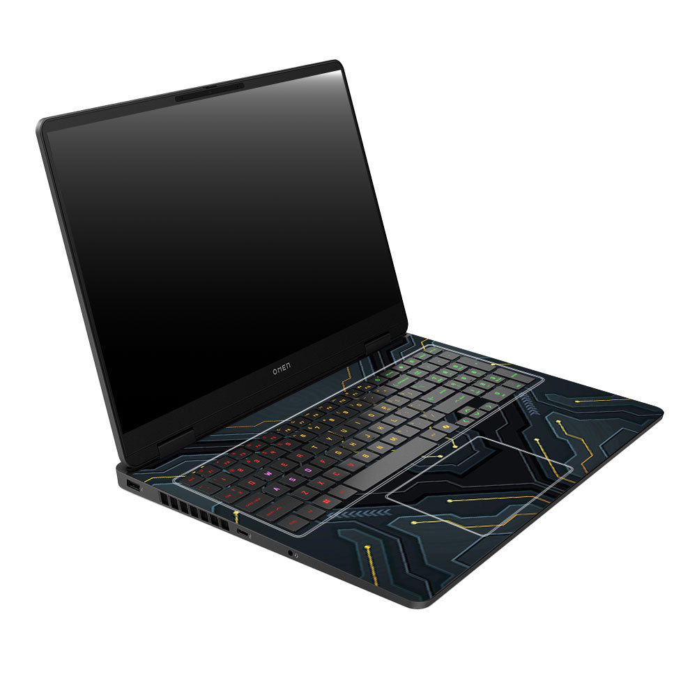 Futuristic Techno HP Omen Gaming 16 2025, 2026 Laptop Skin