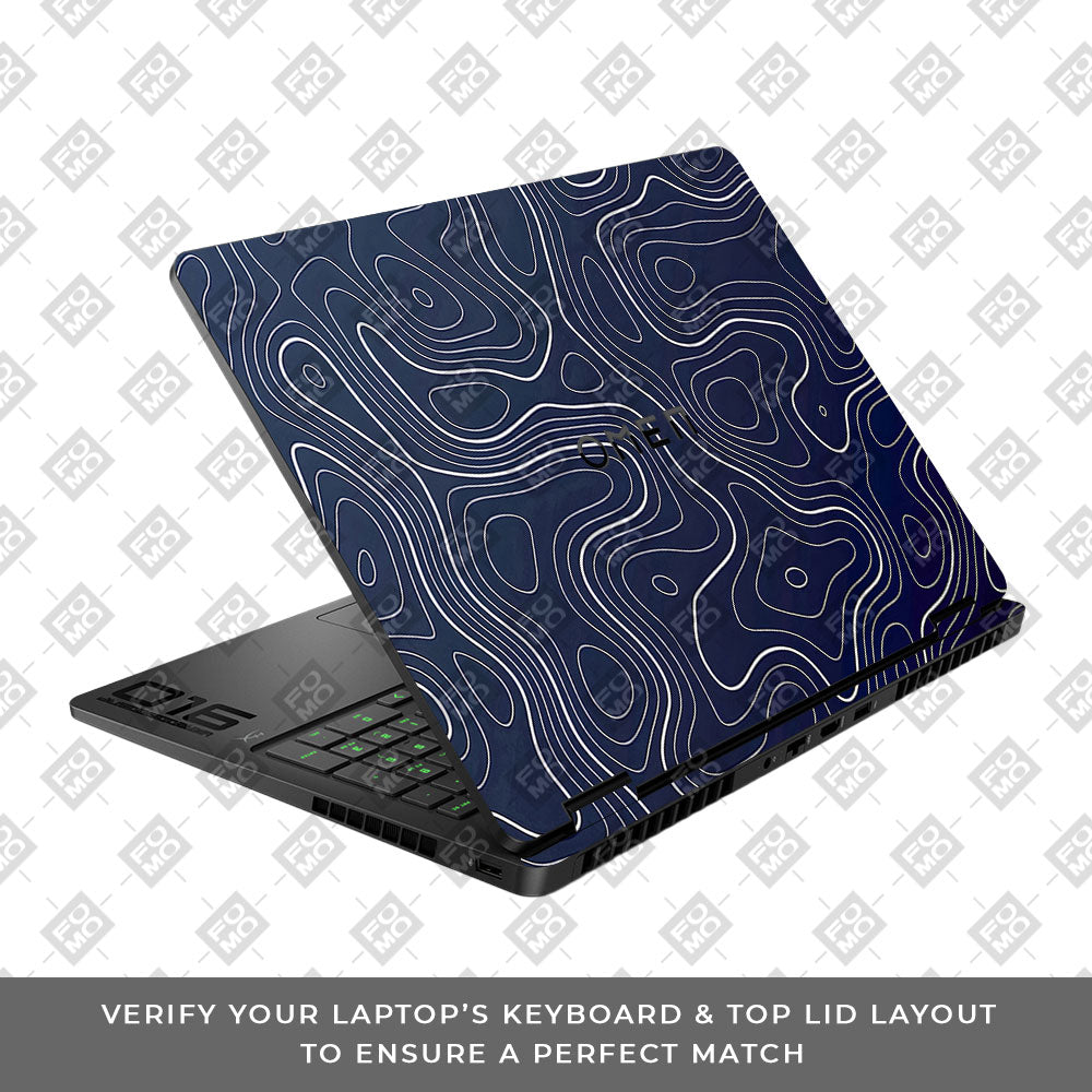 Fluid Lines Design HP Omen Gaming 16 2025, 2026 Laptop Skin