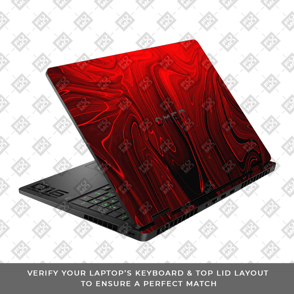 Fiery Waves HP Omen Gaming 16 2025, 2026 Laptop Skin