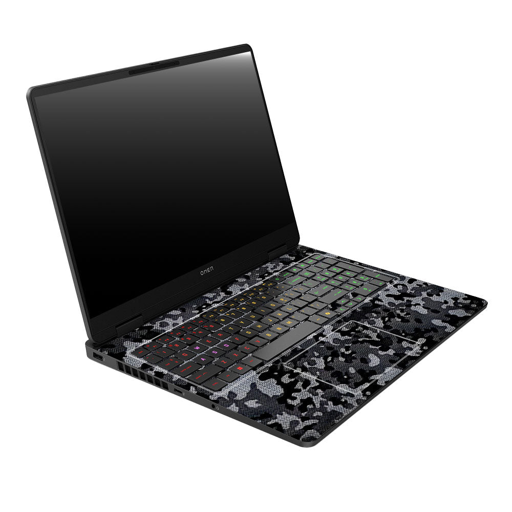 Stealth Grey Camo HP Omen Gaming 16 2025, 2026 Laptop Skin