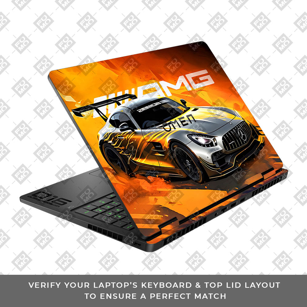 Mercedes AMG GT HP Omen Gaming 16 2025, 2026 Laptop Skin