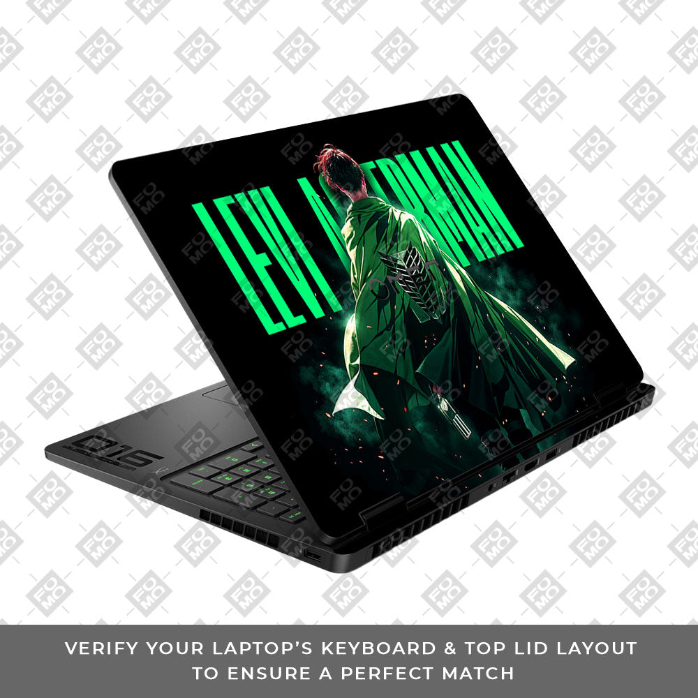 Levi Ackerman Stance HP Omen Gaming 16 2025, 2026 Laptop Skin