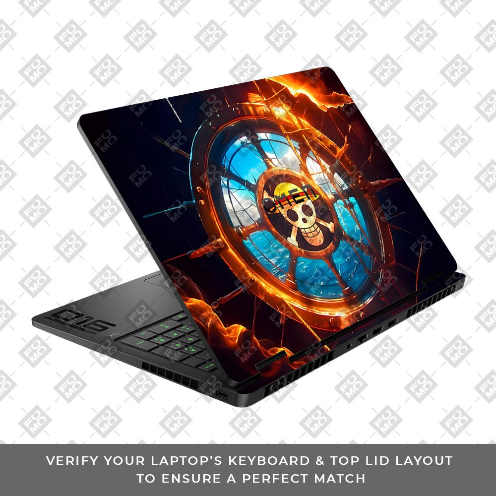 Straw Hat Pirates Emblem HP Omen Gaming 16 2025, 2026 Laptop Skin