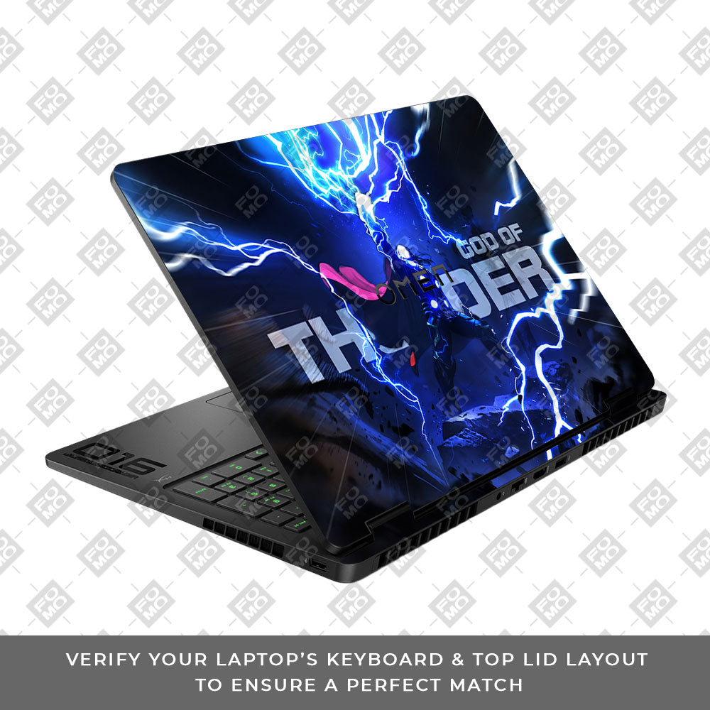 Thor God of Thunder HP Omen Gaming 16 2025, 2026 Laptop Skin