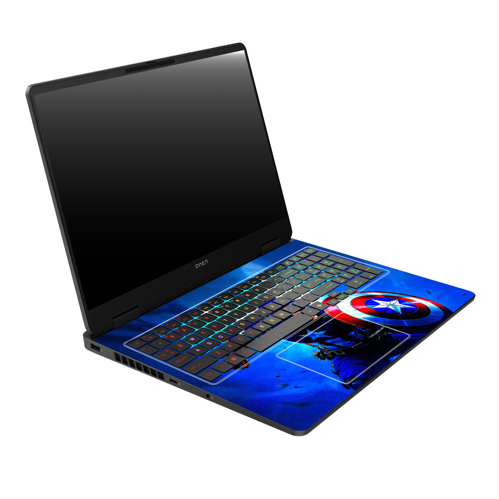 Shield of Justice Captain America HP Omen Gaming 16 2025, 2026 Laptop Skin