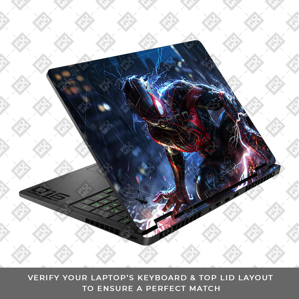 Miles Morales Shockwave HP Omen Gaming 16 2025, 2026 3D Laptop Skin