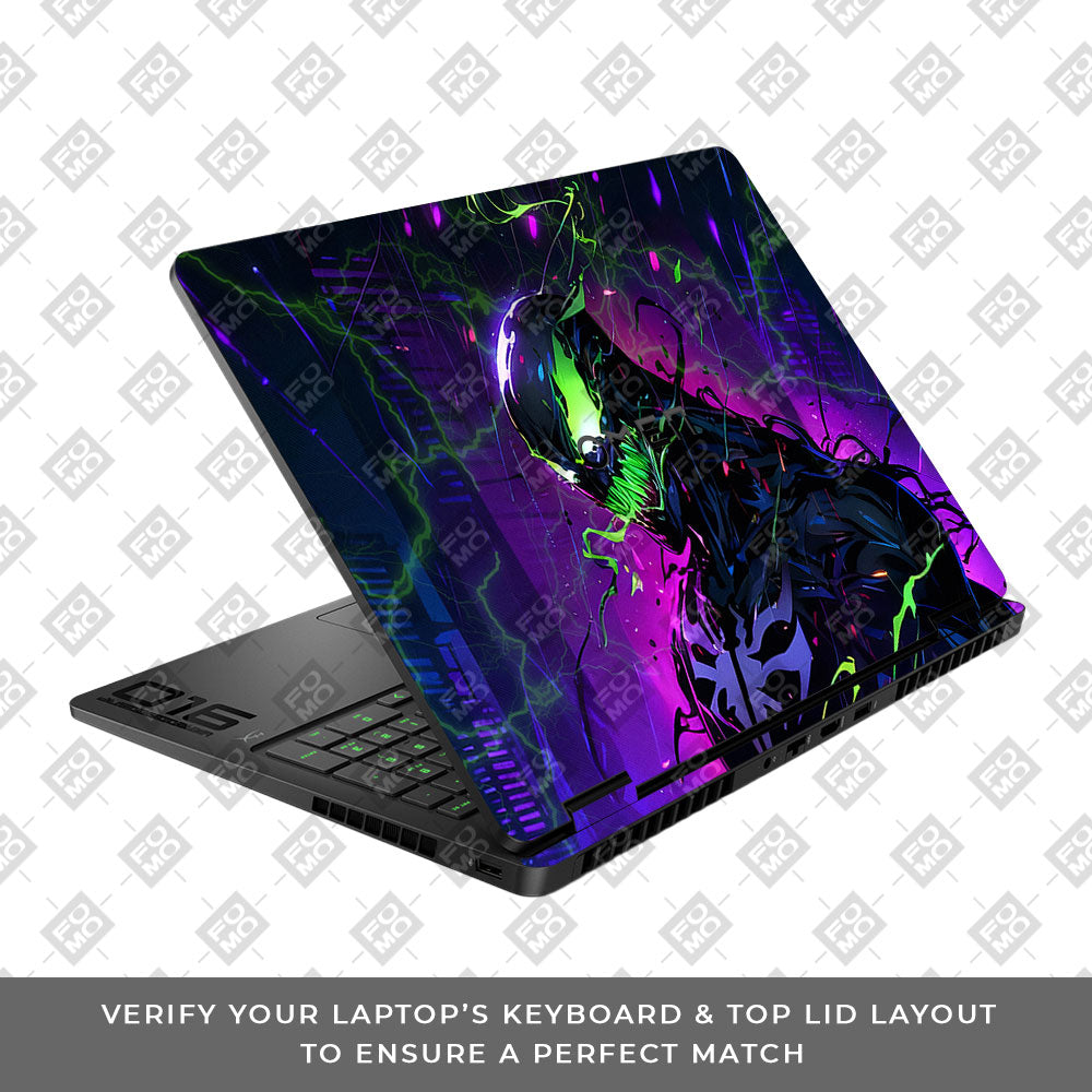 Venom Chaos Surge HP Omen Gaming 16 2025, 2026 Laptop Skin