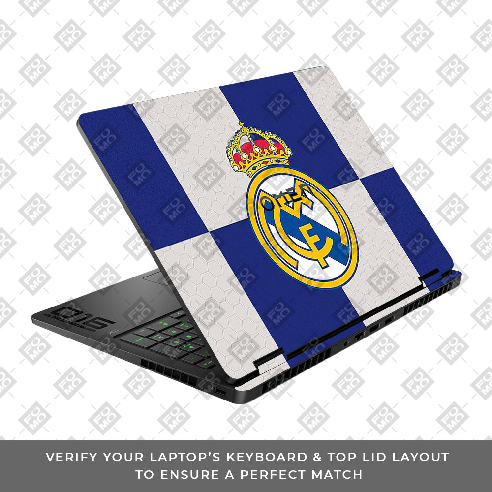 Royal Reign Real Madrid Glory HP Omen Gaming 16 2025, 2026 Laptop Skin