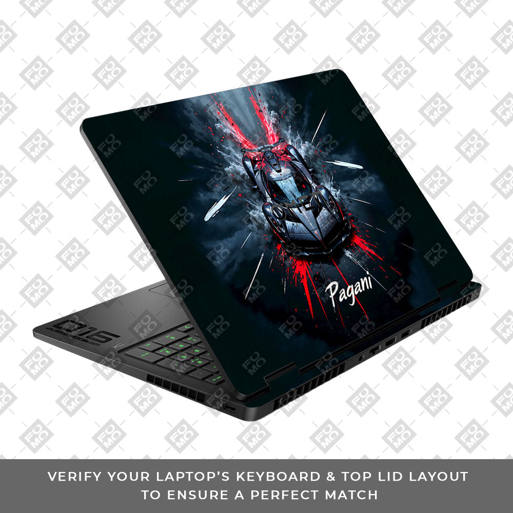 Pagani Midnight Impact HP Omen Gaming 16 2025, 2026 Laptop Skin