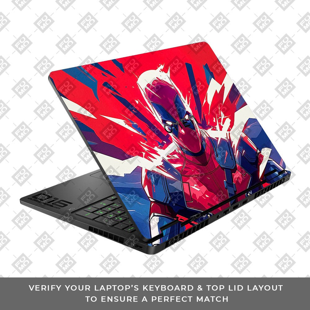 Deadpool Power Burst HP Omen Gaming 16 2025, 2026 Laptop Skin