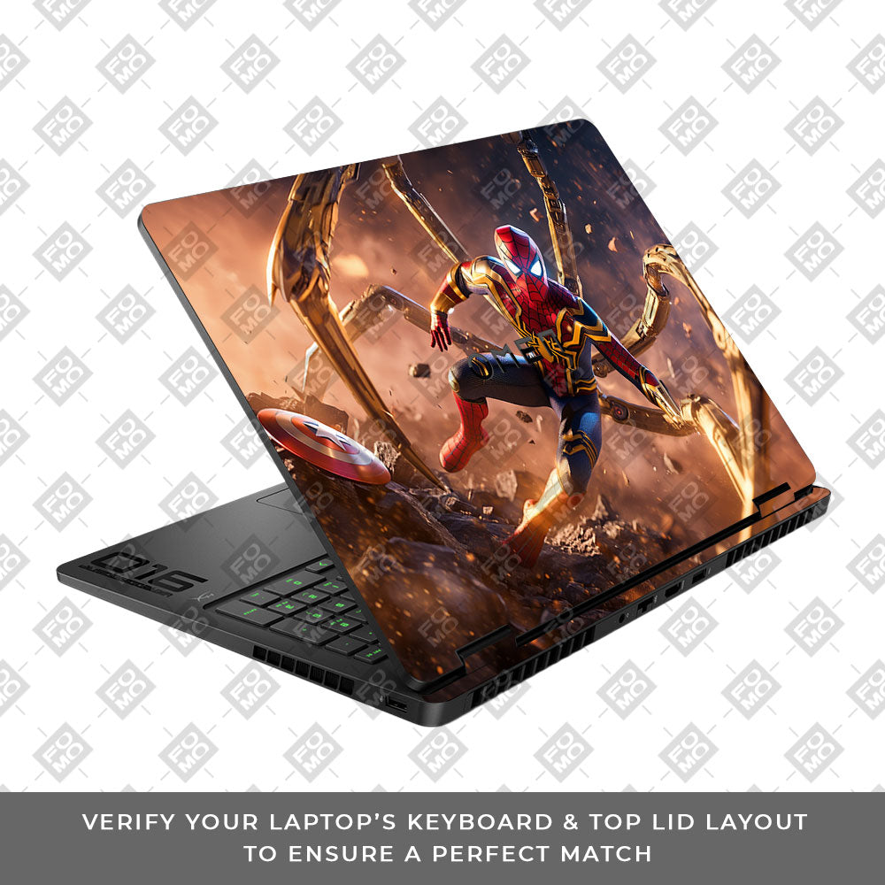 Spider Man Mech Arms HP Omen Gaming 16 2025, 2026 Laptop Skin