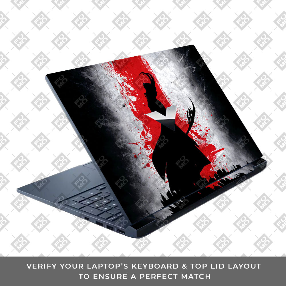 Loki Silhouette Red Strike HP Victus Laptop Skin