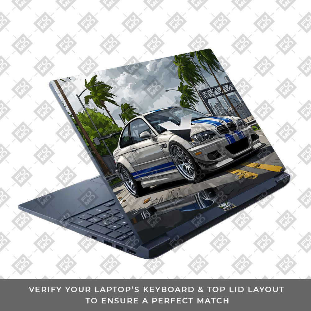 Street Icon BMW E46 Drift Legend HP Victus Laptop Skin