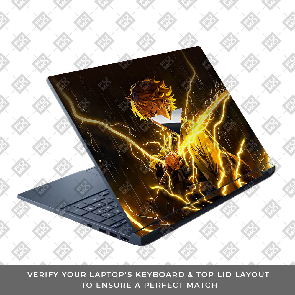 Thunder Soul Lightning Zenitsu HP Victus 3D Laptop Skin