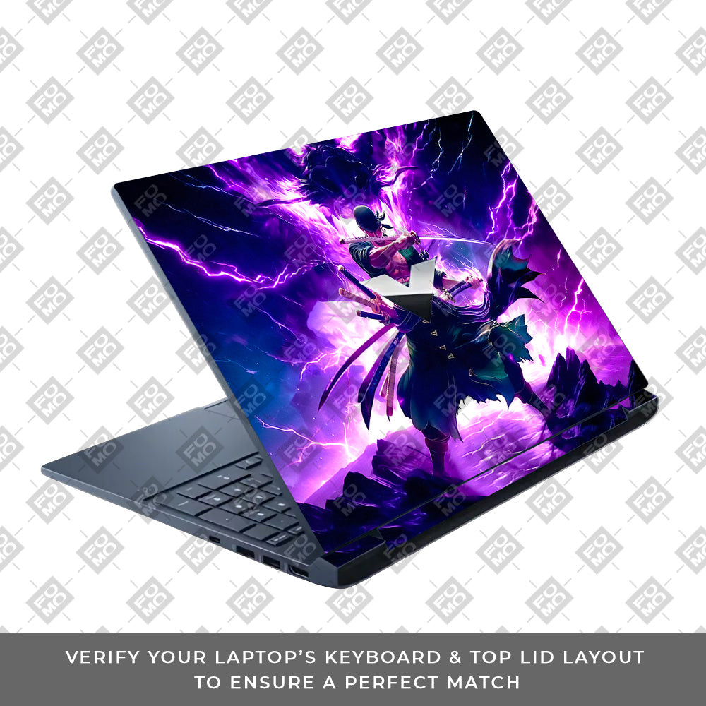 Roronoa Zoro Hell Mode HP Victus Laptop Skin