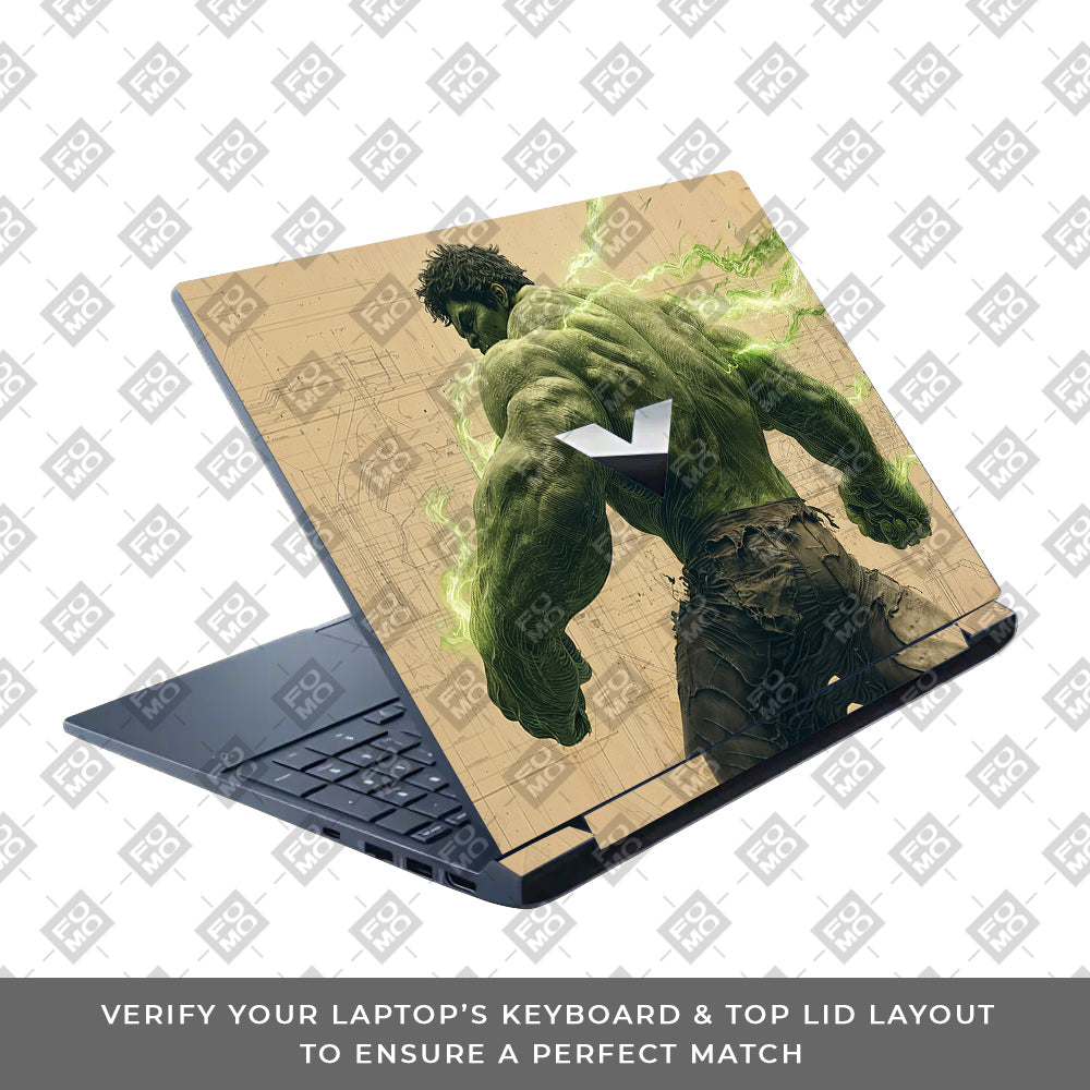 Hulk Unleashed HP Victus Laptop Skin