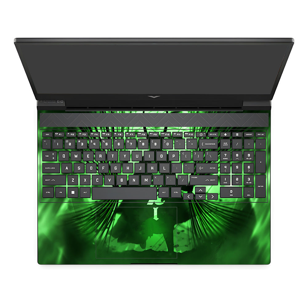 Loki's Green Aura HP Victus Laptop Skin