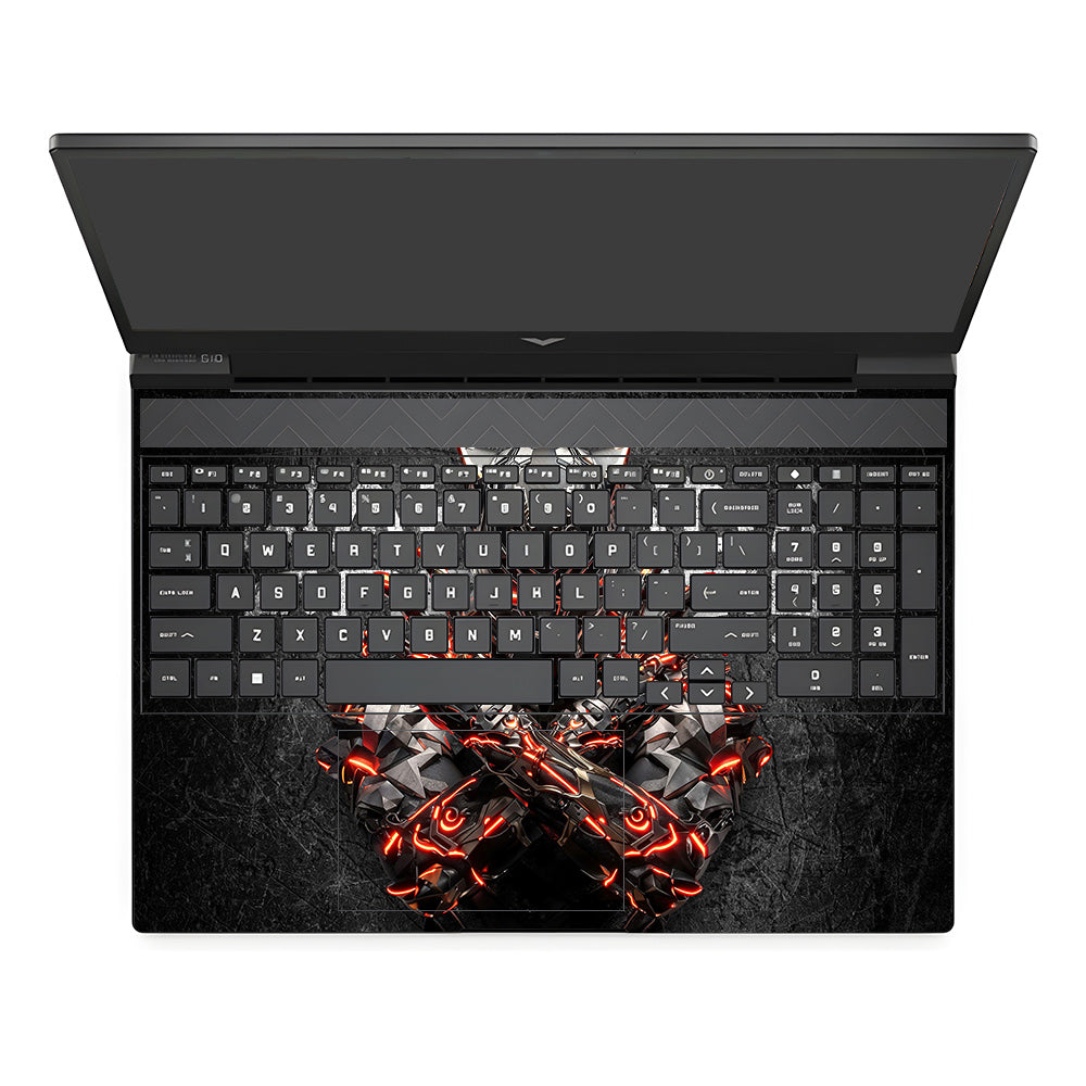 Black Panther Glowing Fury HP Victus Laptop Skin