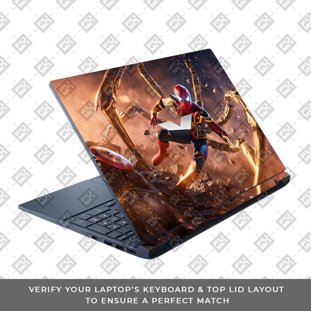 Spider Man Mech Arms HP Victus Laptop Skin