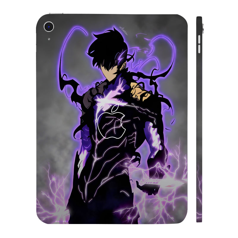 Apple iPad 11th Gen 2025 Sung Jin Woo Shadow Monarch Anime Tablet Skins