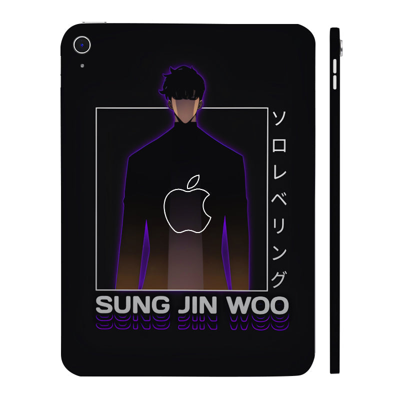 Apple iPad 11th Gen 2025 Sung Jin Woo Solo Leveling Anime Tablet Skins
