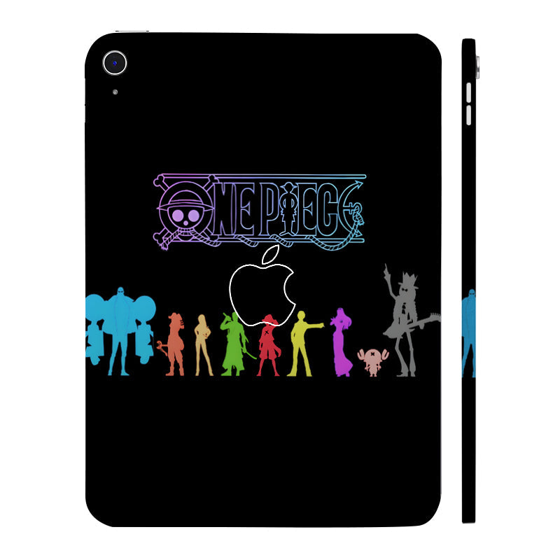 Apple iPad 11th Gen 2025 One Piece Crew Anime Tablet Skins