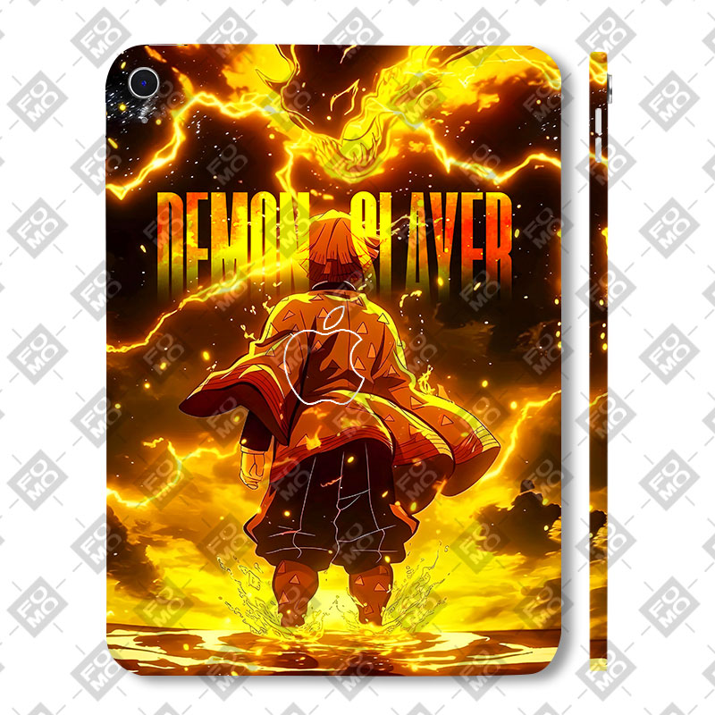 Apple iPad 10th Gen 2022 Zenitsu Lightning Strike Anime Tablet Skins