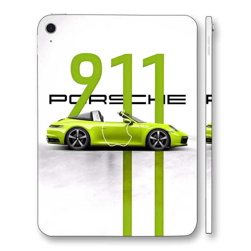 Apple iPad 11th Gen 2025 Lime Porsche 911 Cars & Bikes Tablet Skins