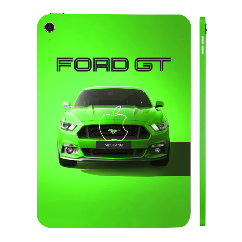 Apple iPad 11th Gen 2025 Ford GT Mustang in Green Cars & Bikes Tablet Skins