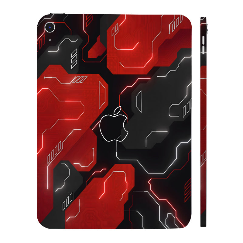 Apple iPad 11th Gen 2025 Electric Grid Tablet Skins