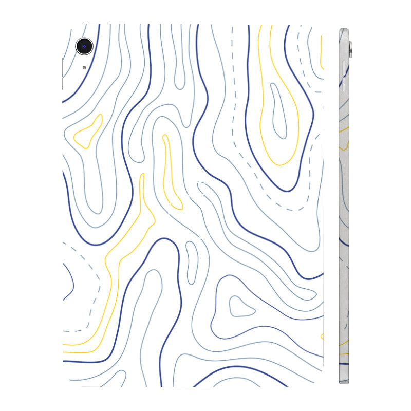 Apple iPad 11th Gen 2025 Minimalist Colorful Contours Tablet Skins