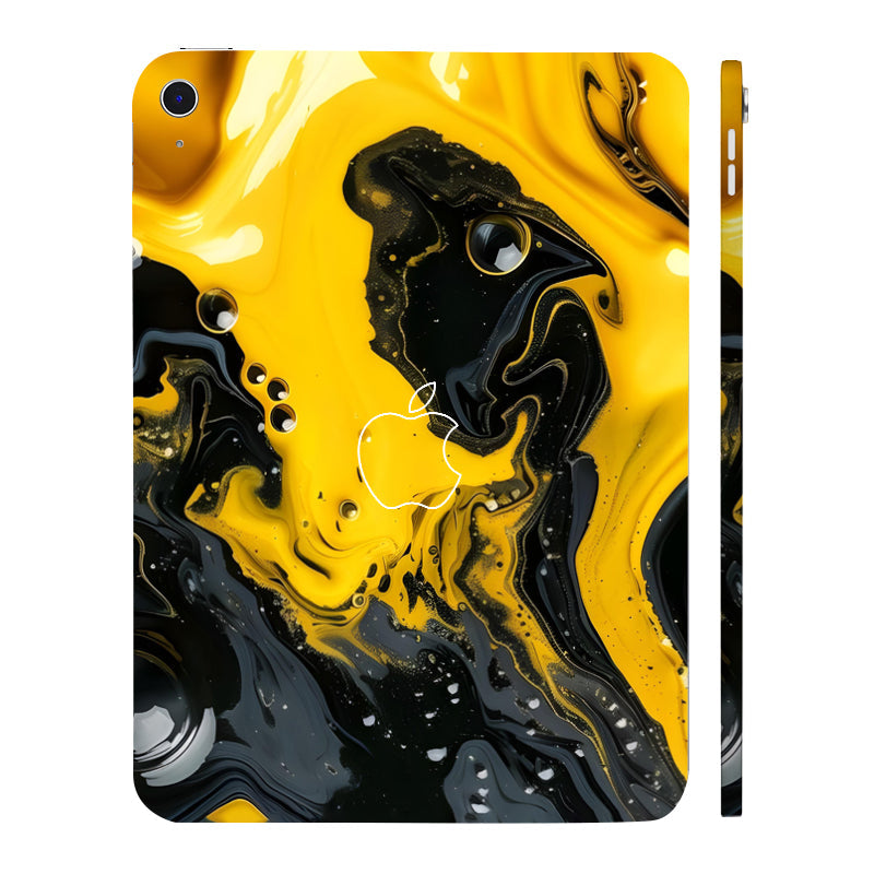 Apple iPad 10th Gen 2022 Golden Liquid Tablet Skins