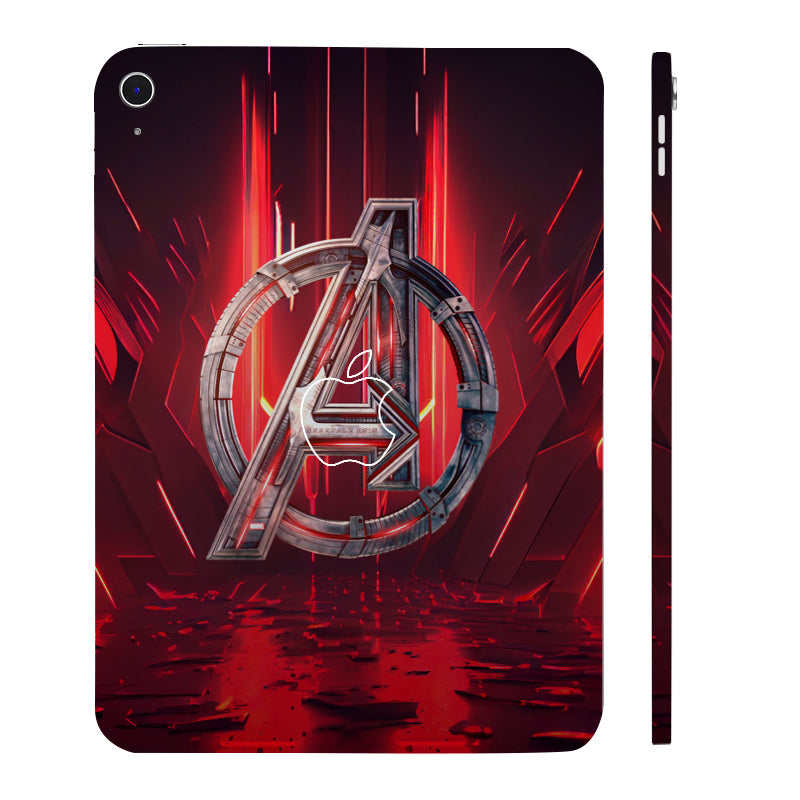 Apple iPad 11th Gen 2025 Endgame Red Logo Movies Tablet Skins