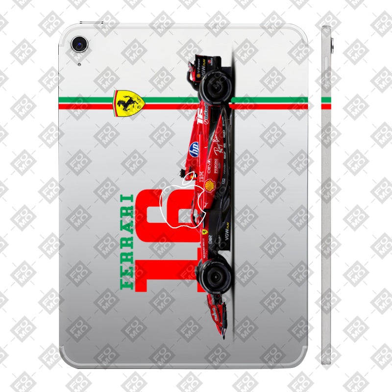 Apple iPad 10th Gen 2022 Transparent Ferrari Flame Tablet Skin