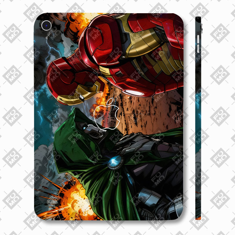Apple iPad 11th Gen 2025 Iron Man vs Doom Tablet Skins