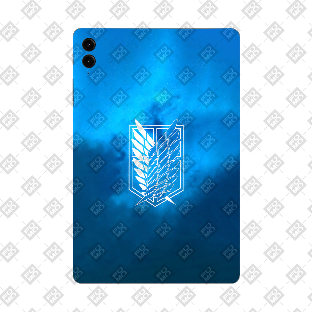 Samsung Galaxy Tab S9 FE Plus Scouting Legion AOT Anime Tablet Skins