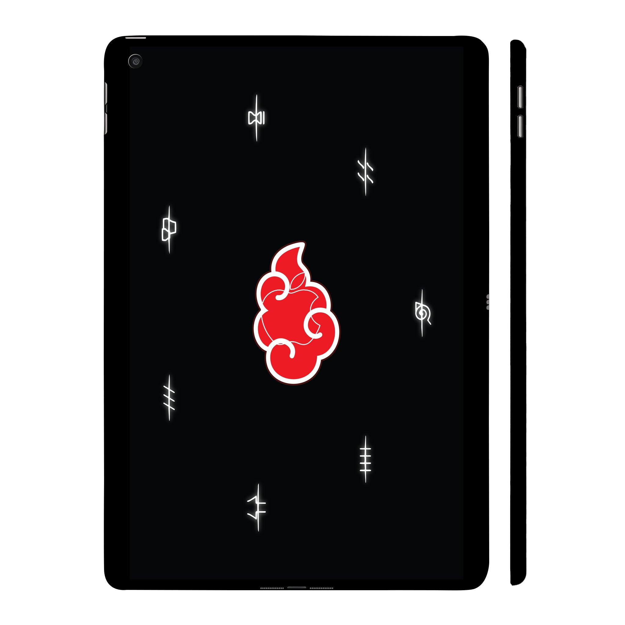 Apple iPad 9th Gen 2021 Akatsuki Logo Naruto Anime Tablet Skins