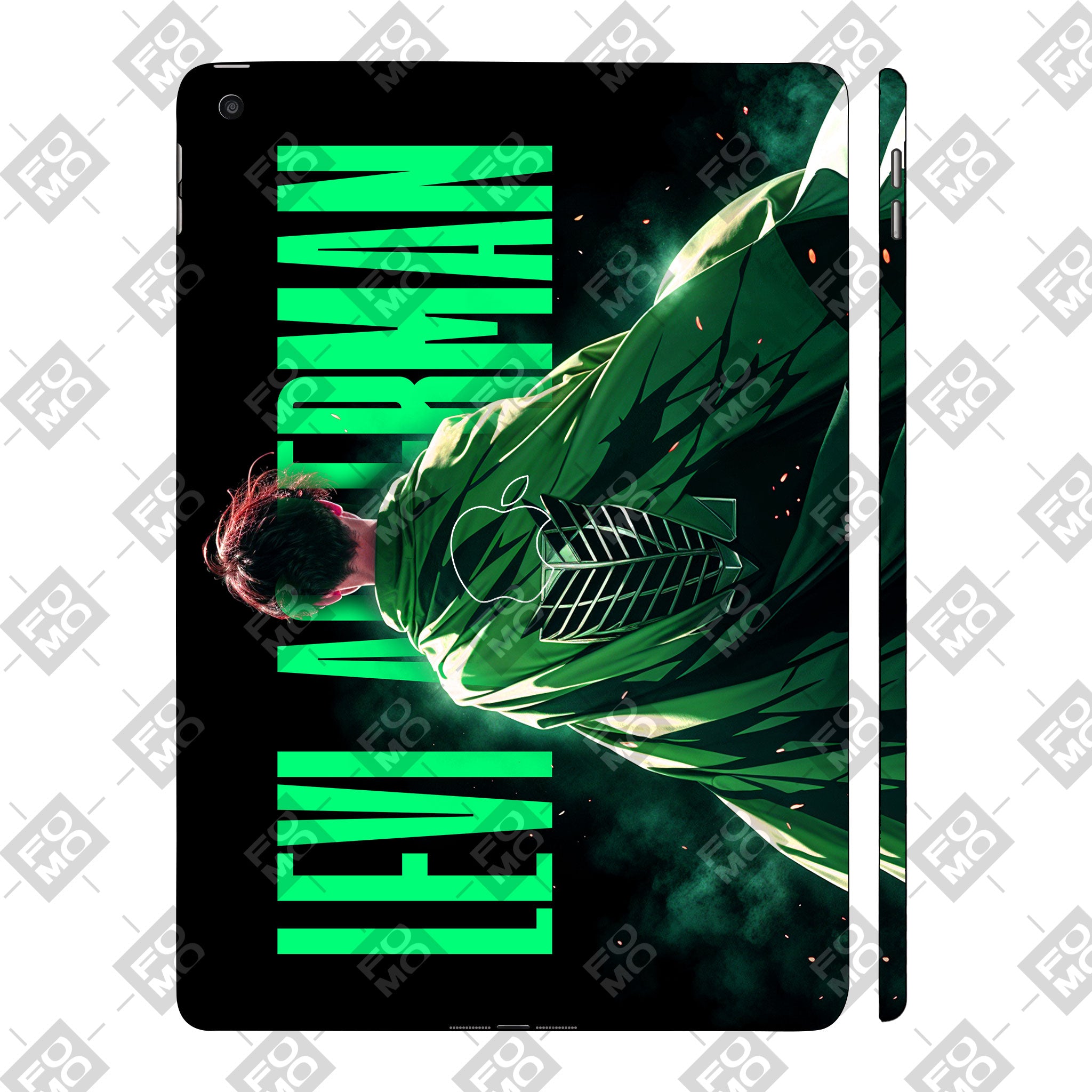 Apple iPad 9th Gen 2021 Levi Wings of Freedom Anime Tablet Skins