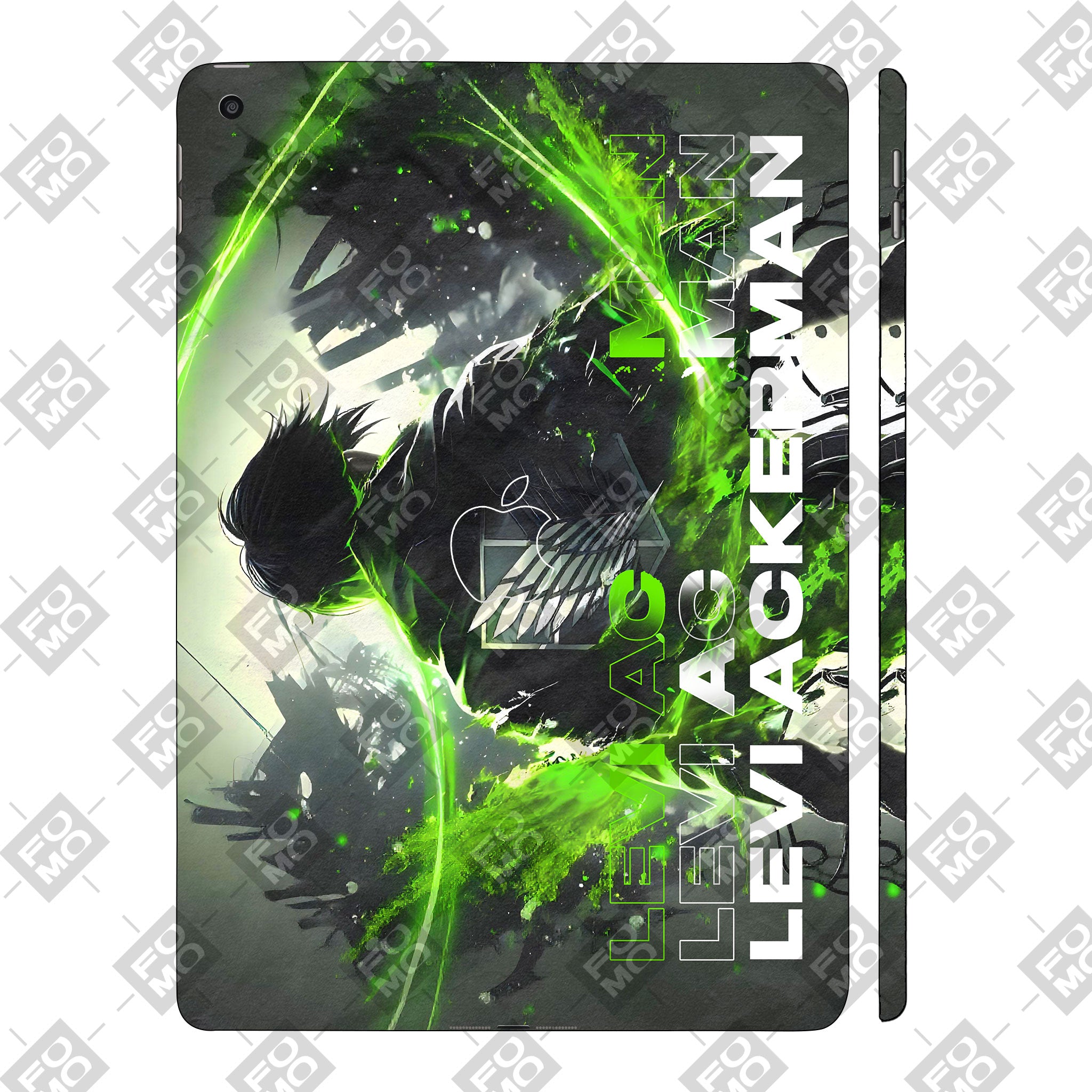 Apple iPad 9th Gen 2021 Levi Battle Fury Anime Tablet Skins